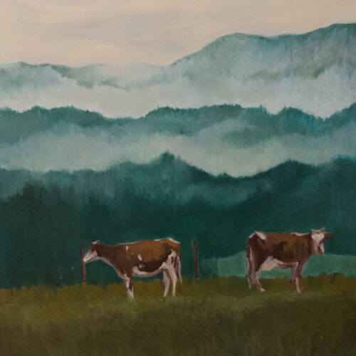 ŁACH Samuela - Pejzaż z krowami